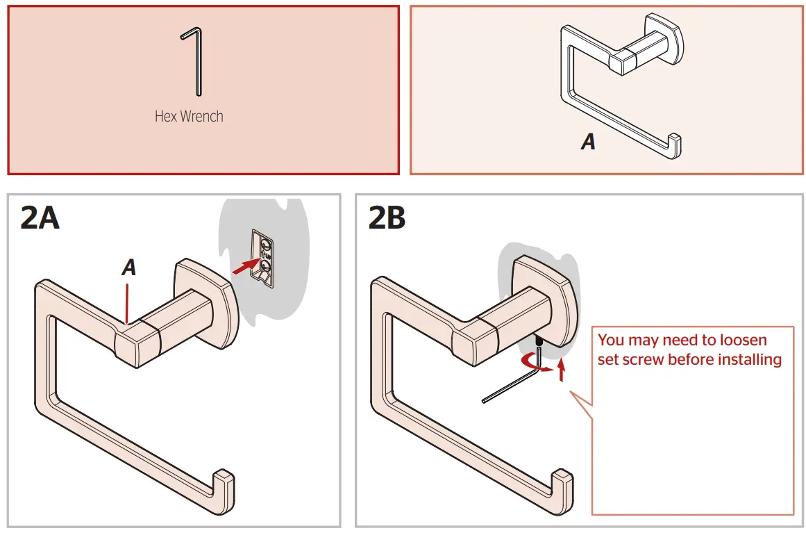 PfISTER BRB DA1B Deckard Matte Black Wall Mount Towel Ring - fig 7
