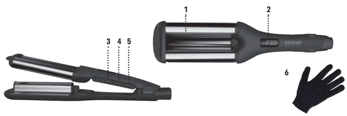 REVAMP WV 1750 Progloss Wave Define Styler Ceramic Waver-fig1