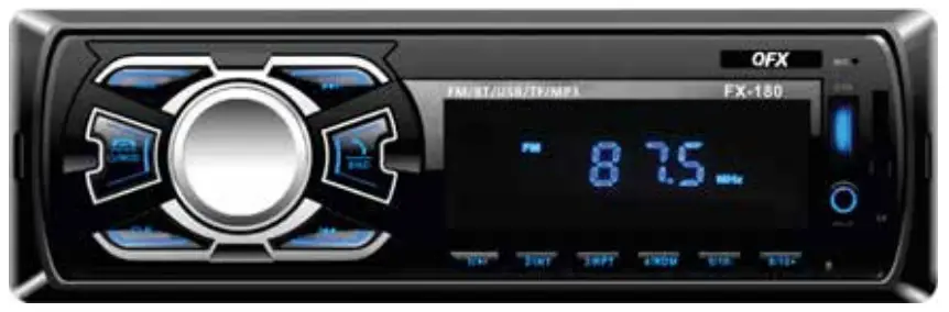 QFX FX 180 Bluetooth Car Stereo