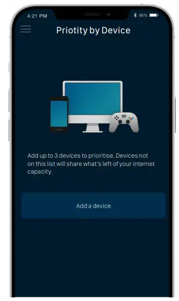 Device prioritisation