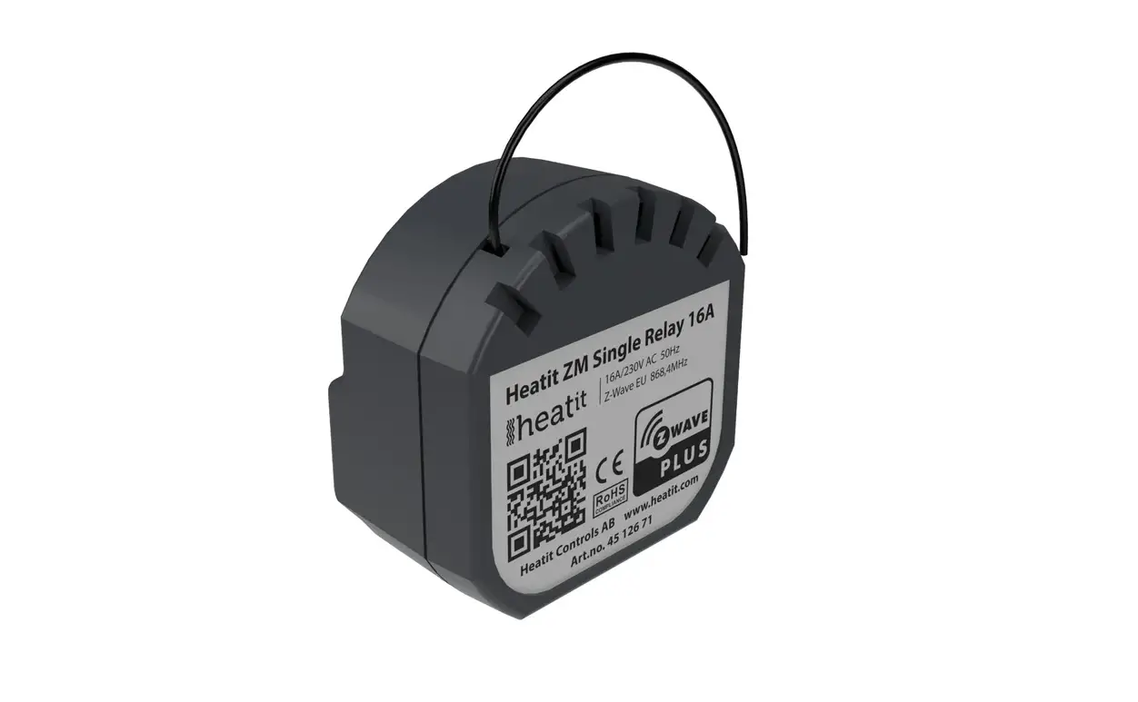 Heatit Controls Heatit Zm Single Relay 16a Zm Single Relay 16a Manual