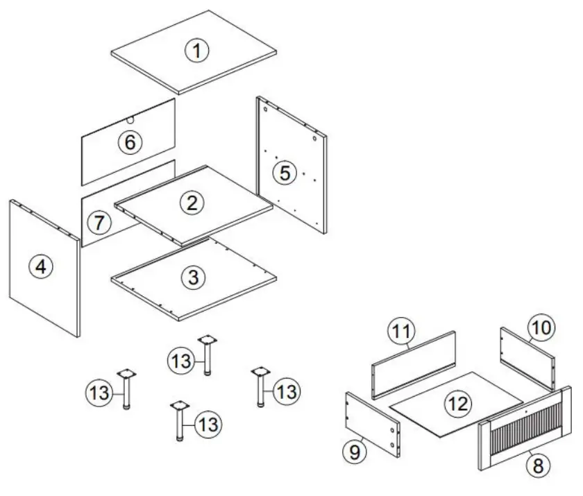 SHANGRI-LA SLEDWABSTBA Edward Bedside Table - Fig 1
