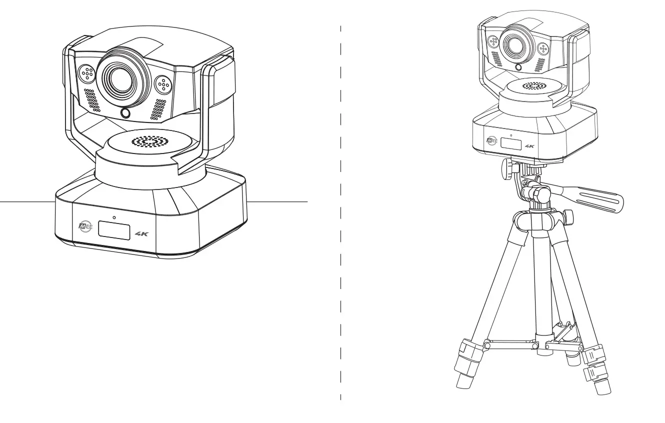 MEE audio C20PTZ Professional USB Camera with Pan-Tilt-Zoom Functionality - Placement Option 1 Table or Tripod