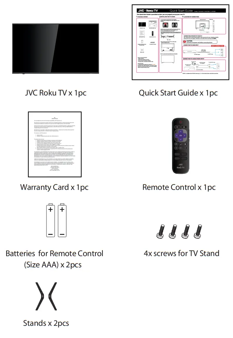 JVC LT-43MAW804 43 Inch 4K Smart TV - fig 1