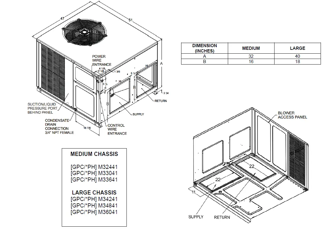 Goodman GPHM33041 2.5 Ton Packaged Heat Pump 15