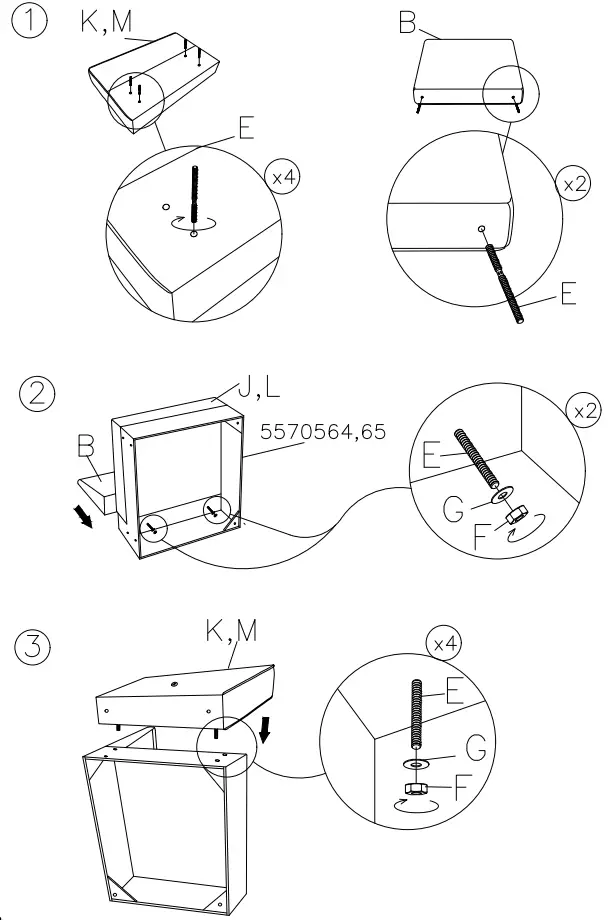 ASHLEY 5570546 Edlie Rta Armless Chair - Fig 1