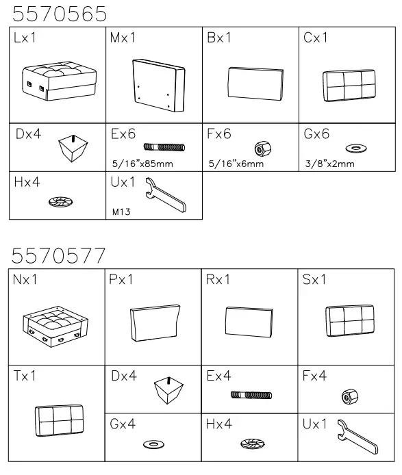 ASHLEY 5570546 Edlie Rta Armless Chair - Fig