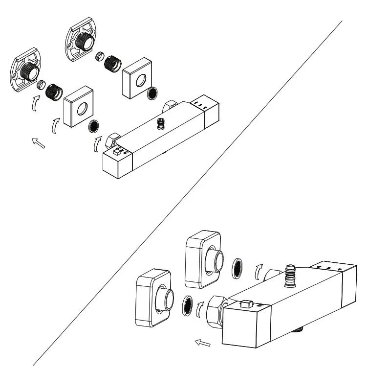 Travis Perkins Shower Thermostatic Mixer -- attaching