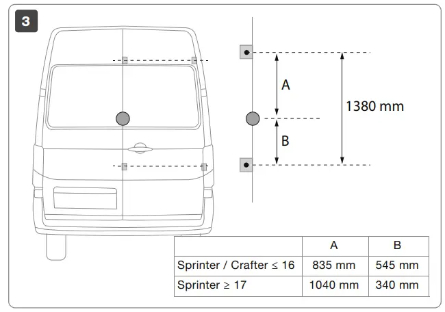 FIAMMA-08754-02-Carry-Bik- VW-Crafter-Frame- Instruction-FIG-16