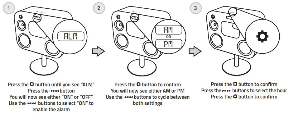 FLUANCE Fi70 Three-Way Wireless High Fideity Music System-SET ALARM