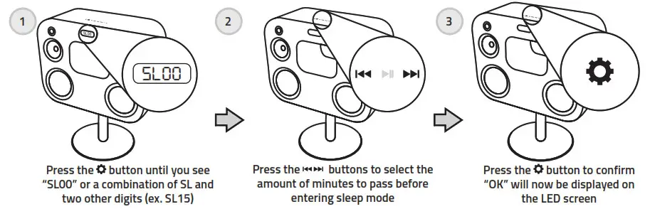 FLUANCE Fi70 Three-Way Wireless High Fideity Music System-SET SLEEP TIMER
