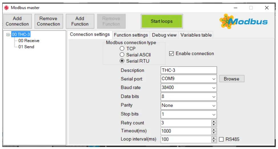 Modbus Configurations