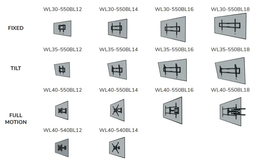 Neomounts-WL30S-Series-Wall-Mount-Range-FIG-1
