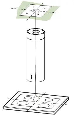 smeg SHI410X1 37cm Island Rangehood - frame