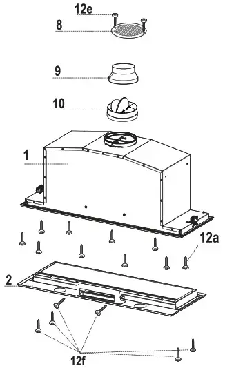 smeg SHC790N 70cm Undermount Rangehood - MAINTENANCE 2