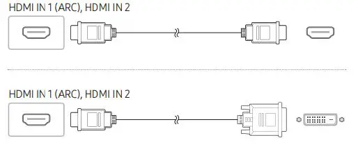SAMSUNG QE43T 43 Inch 4K UHD Signage User Guide - HDMI IN 1 (ARC), HDMI IN