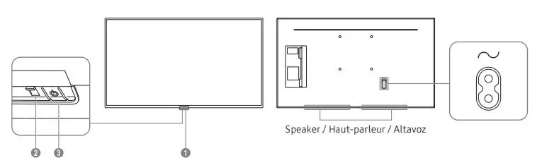 SAMSUNG QE43T 43 Inch 4K UHD Signage User Guide - Parts