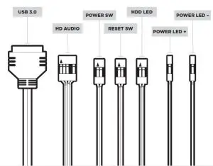FIG 13 Installing front I or O connectors