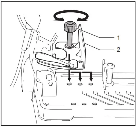 makita LW1400 14 Inch Cut-off Saw with Tool-Less - Interval between vise and guide