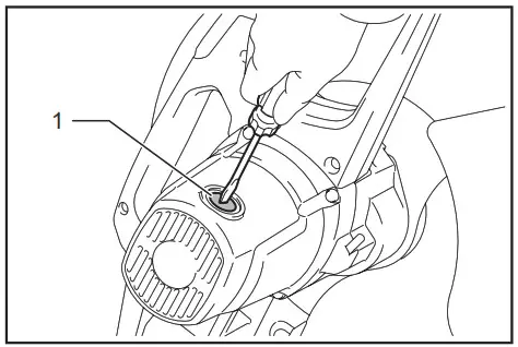 makita LW1400 14 Inch Cut-off Saw with Tool-Less - Replacing carbon brushes 2