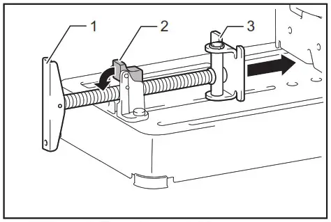makita LW1400 14 Inch Cut-off Saw with Tool-Less - Securing workpiece 1