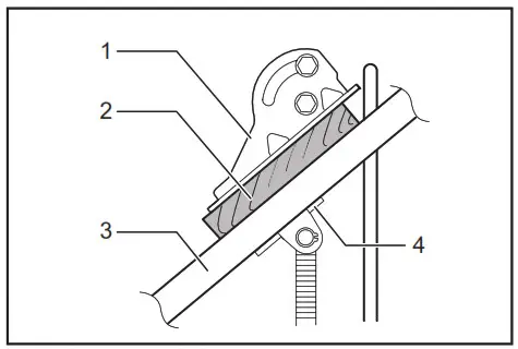 makita LW1400 14 Inch Cut-off Saw with Tool-Less - Securing workpiece 3