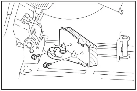 makita LW1400 14 Inch Cut-off Saw with Tool-Less - Securing workpiece 4