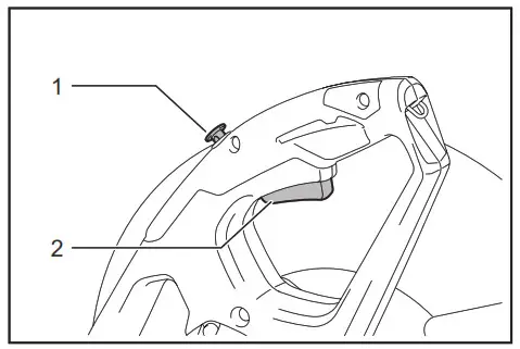 makita LW1400 14 Inch Cut-off Saw with Tool-Less - Switch action 1