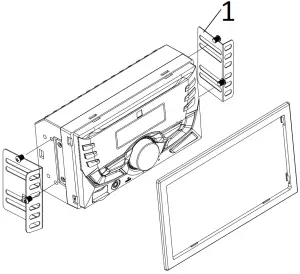 Dual XDM27BT - TYPICAL FRONT-LOAD MOUNTING METHOD