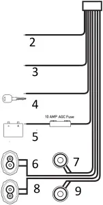 Dual XDM27BT - Wiring Diagram 2a
