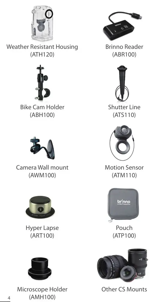 brinno TLC200 Pro - Optional Accessories