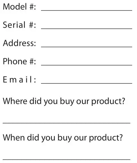 brinno TLC200 Pro - WARRANTY CARD