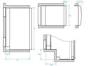 THETFORD N4000 Series Refrigerator-Position