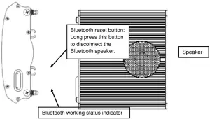 JHheater NR10 1000W Heater Pro with Bluetooth and Sound - Bluetooth Speaker