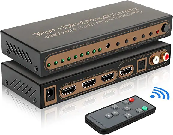 global sources HDSW0032M1 5 Port HDR HDMI Audio Extractor featured