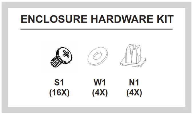 KENYON C70400WH Texan Outdoor Touch Control Mount - ENCLOSURE HARDWARE KIT