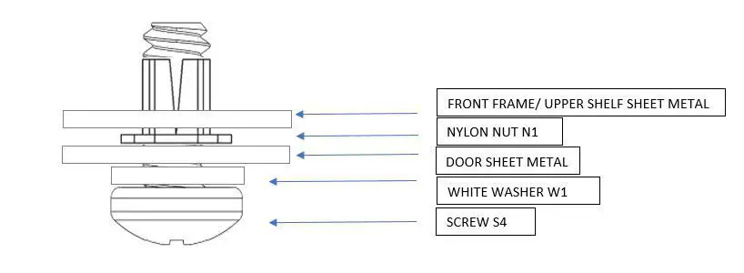 KENYON C70400WH Texan Outdoor Touch Control Mount - front frame and 2 square holes on the Upper Shelf