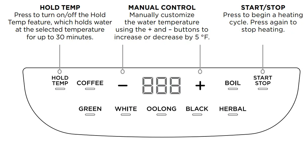 NINJA KT200 Precision Temperature Electric Kettle - USING THE KETTLE