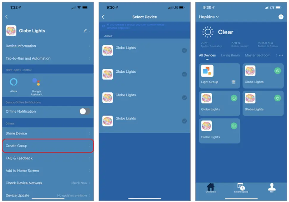 SMART POINT MSL8V2 SmartIndoor Mini Globe String Lights - app 7