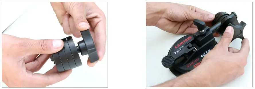 CAMTREE C-G-10 Gripper Car Suction Mount- joint clamp