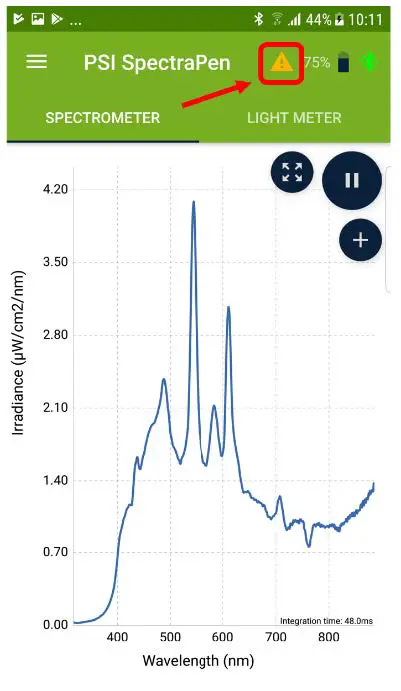 Device is not calibrated