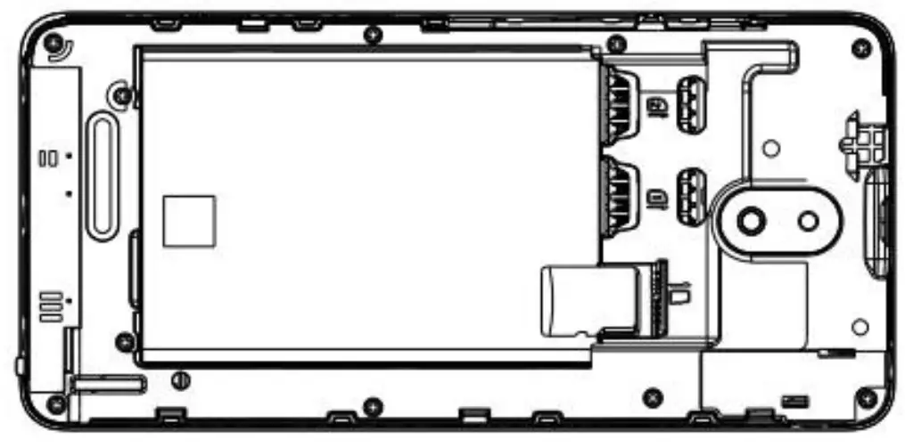 Mobiwire QPNNEKA Smartphone - card installation 1