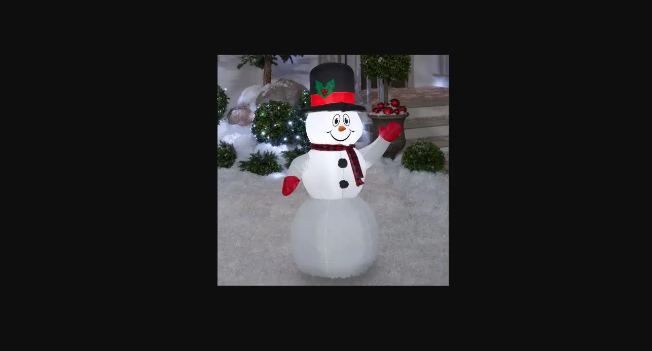 Gemmy Airblown Inflatable Foot Snowman With Tophat And Scarf Led Instruction Manual