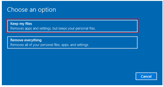 msi PRO Series Personal Computer - Keep my files