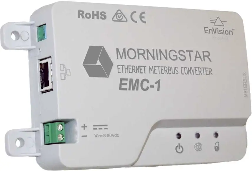 MORNINGSTAR EMC-1 Ethernet-Meterbus Converter