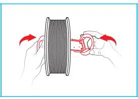 XYZPRINTING 3D Printer Da Vinci nano - Replace the New Filament Spool 5