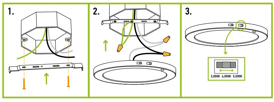 ASD MPR 9N18CC MS WH 9 Inch Flush Mount LED Ceiling Light Fixture- fig5