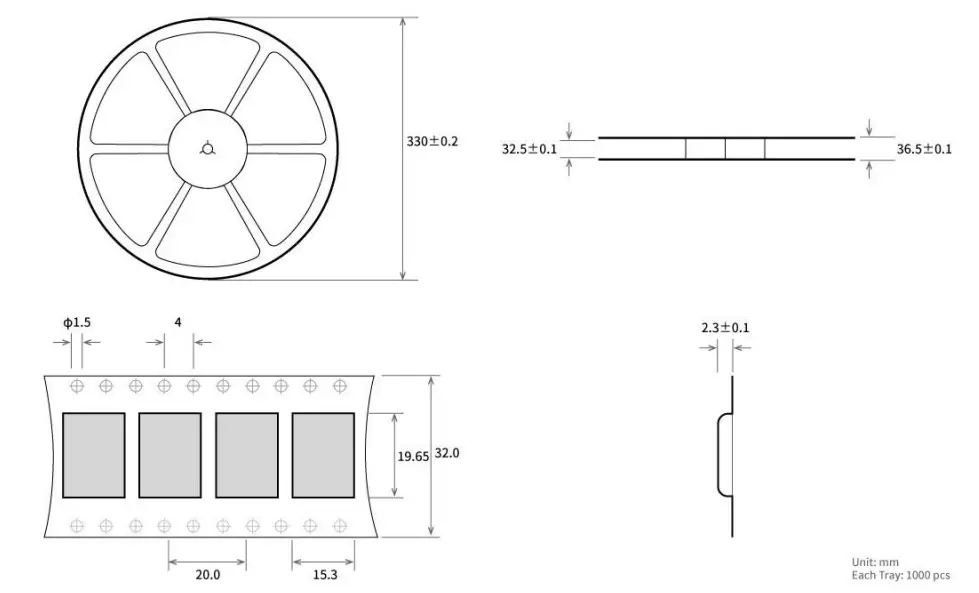 EBYTE E10 433MD SMA SI4463 433MHz 100mW DIP Wireless Module - Package