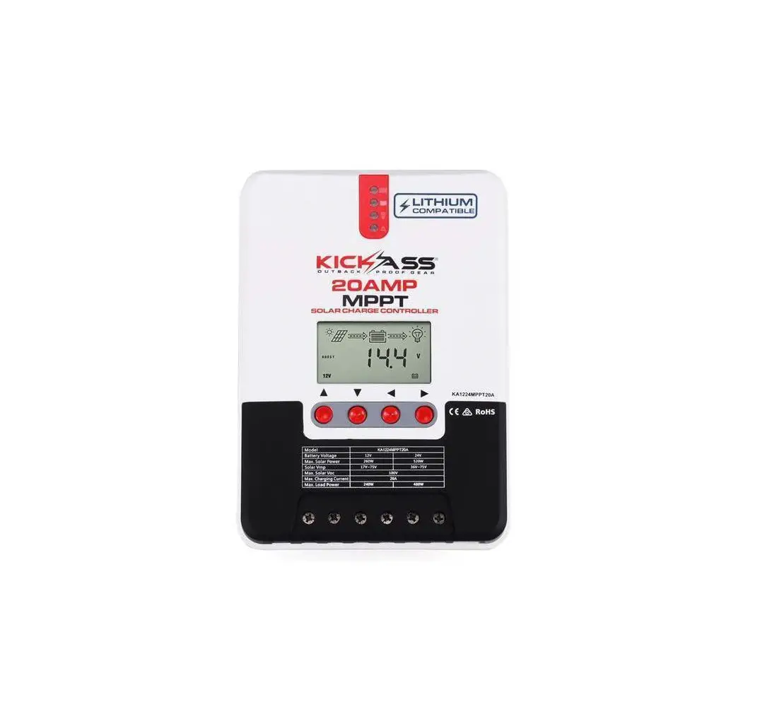 Kickass Ka1224mppt20a Maximum Power Point Tracking Solar Charge Controller User Manual