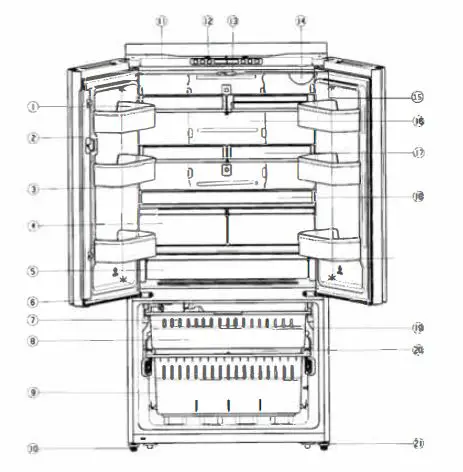 FORTE 450 Series FFD27ESSSS 36-Inch-French-Door-Refrigerator-fig-23